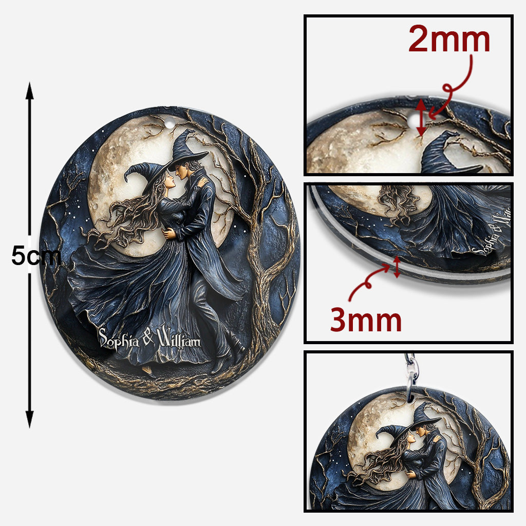 True Love Never Dies - Personalized Witch Keychain