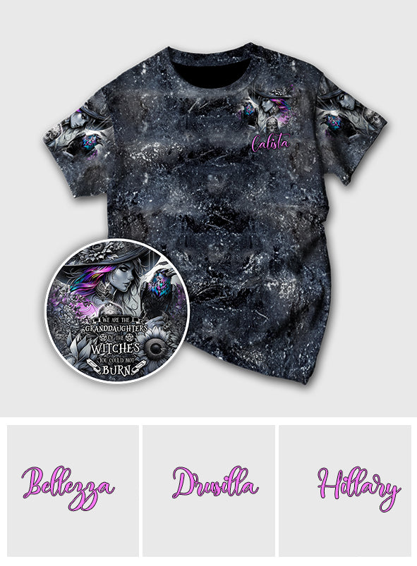 Flying High On Halloween Night - Personalized Witch All Over Shirt