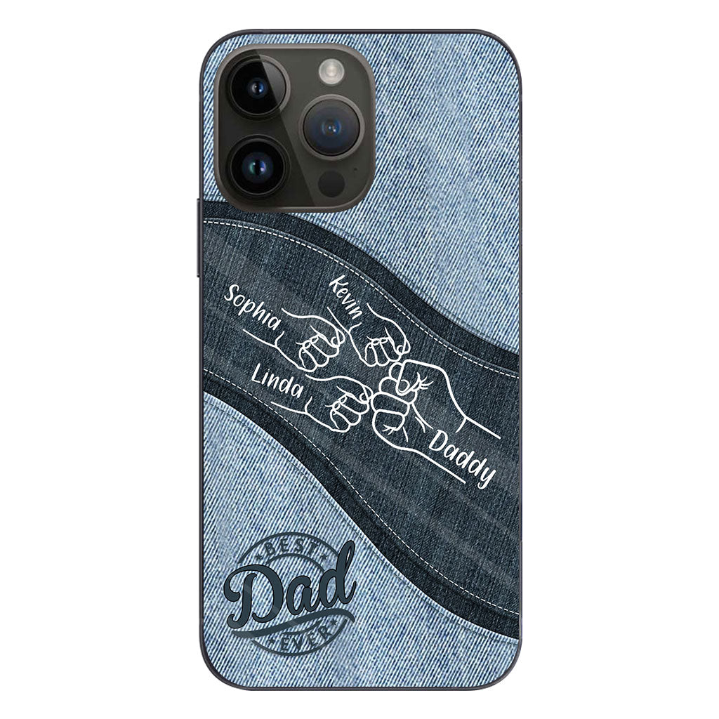 Daddy And Me Daddy's Team - Personalized Father Phone Case