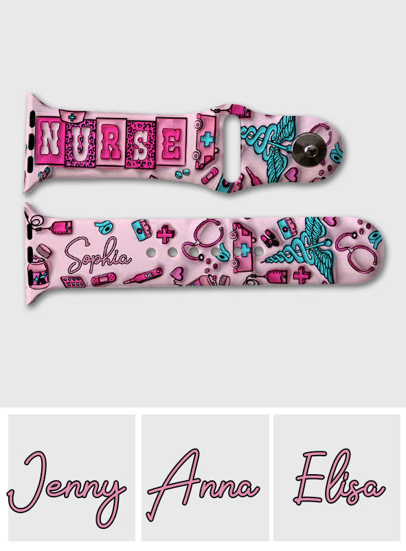 Nurse Life - Personalized Nurse Apple Watch Band