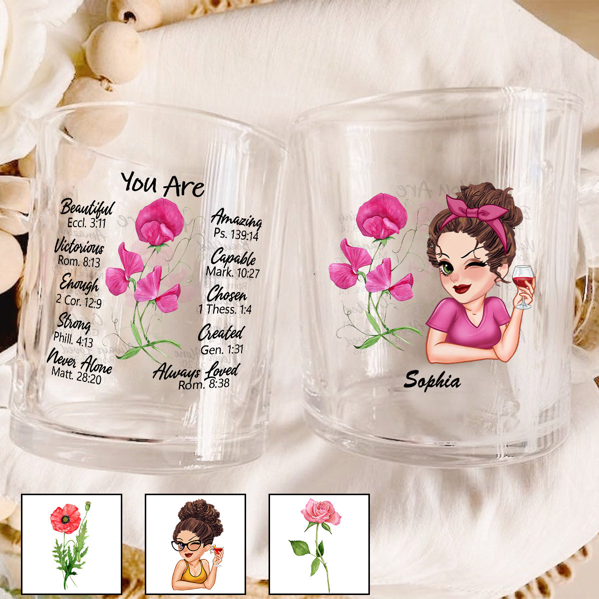 You Are Beautiful - Personalized Glass Mug
