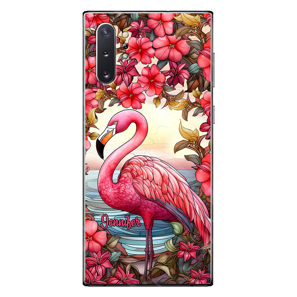 Love Flamingos - Personalized Flamingo Phone Case