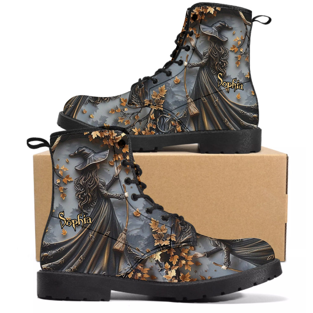 Beautiful Witch - Personalized Witch Leather Boots