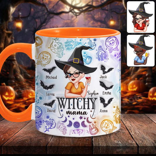 Witchy Mama Grandma - Personalized Witch Accent Mug