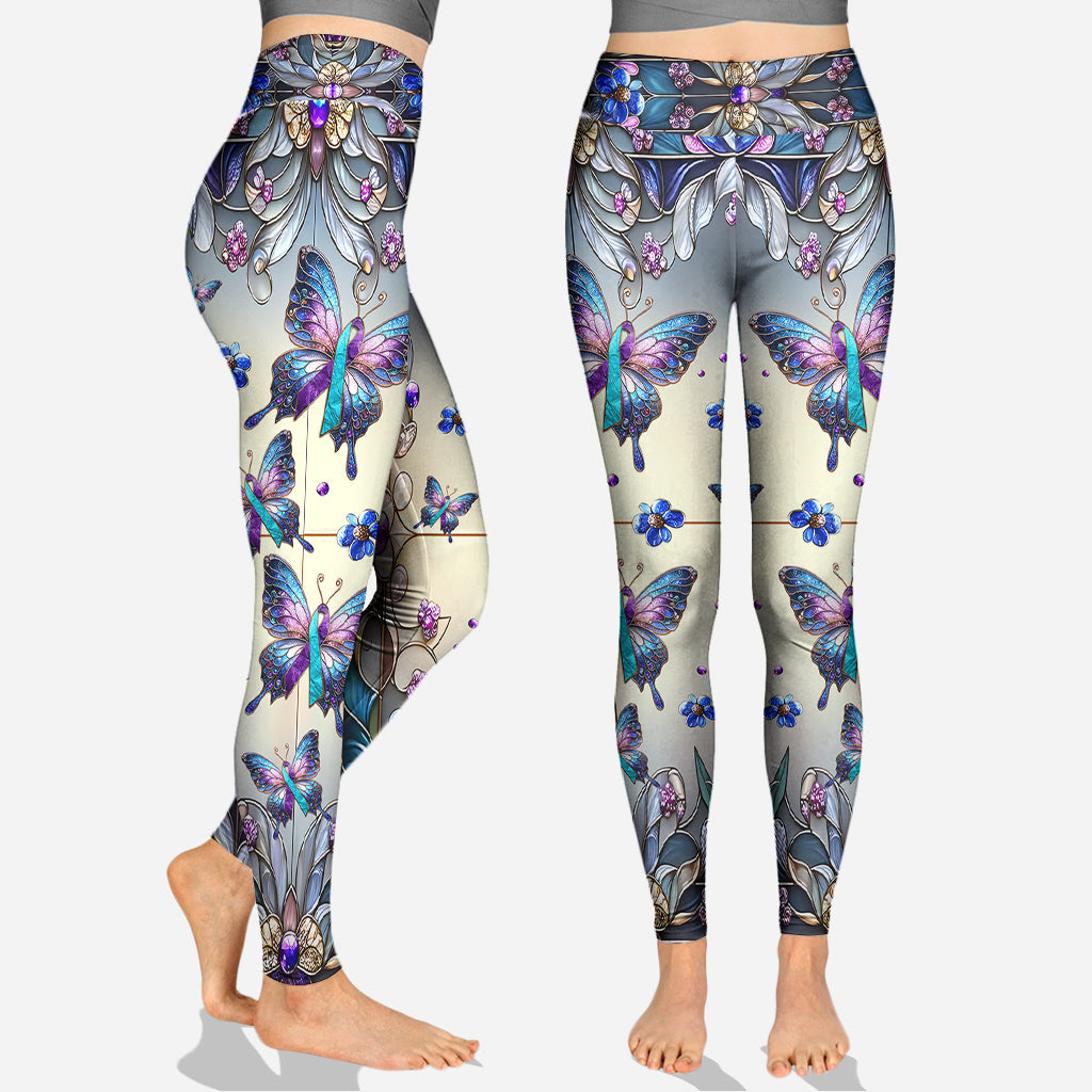 I Wear Teal And Purple - Personalized Suicide Prevention Hoodie and Leggings