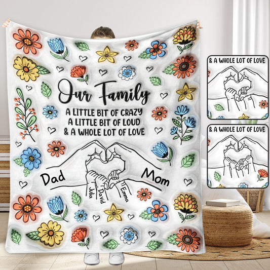 Our Family - Personalized Family Blanket