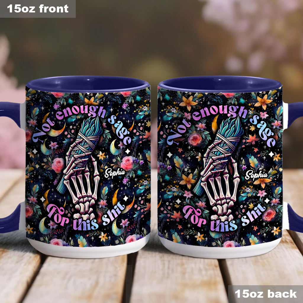 Not Enough Sage - Personalized Witch Accent Mug