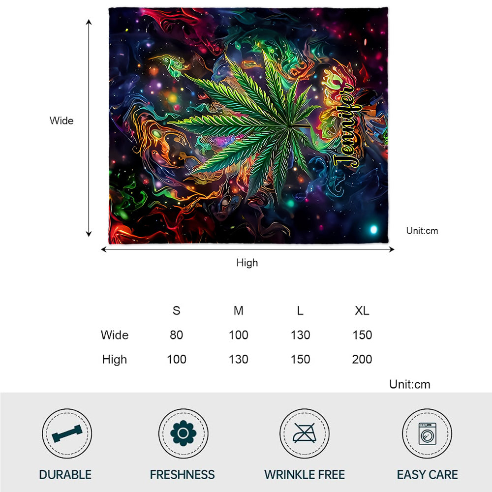 Stoner Chick - Personalized Weed Blanket