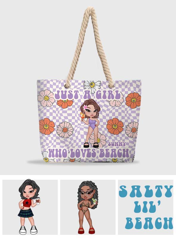 Feral Girl Summer - Personalized Sea Lover Beach Bag