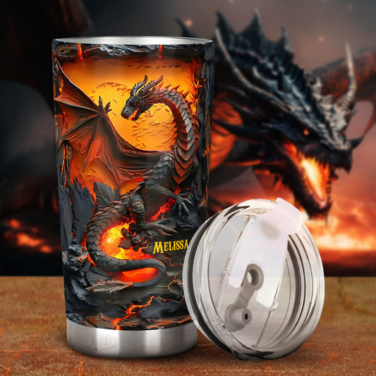 Love Dragons - Personalized Dragon Tumbler