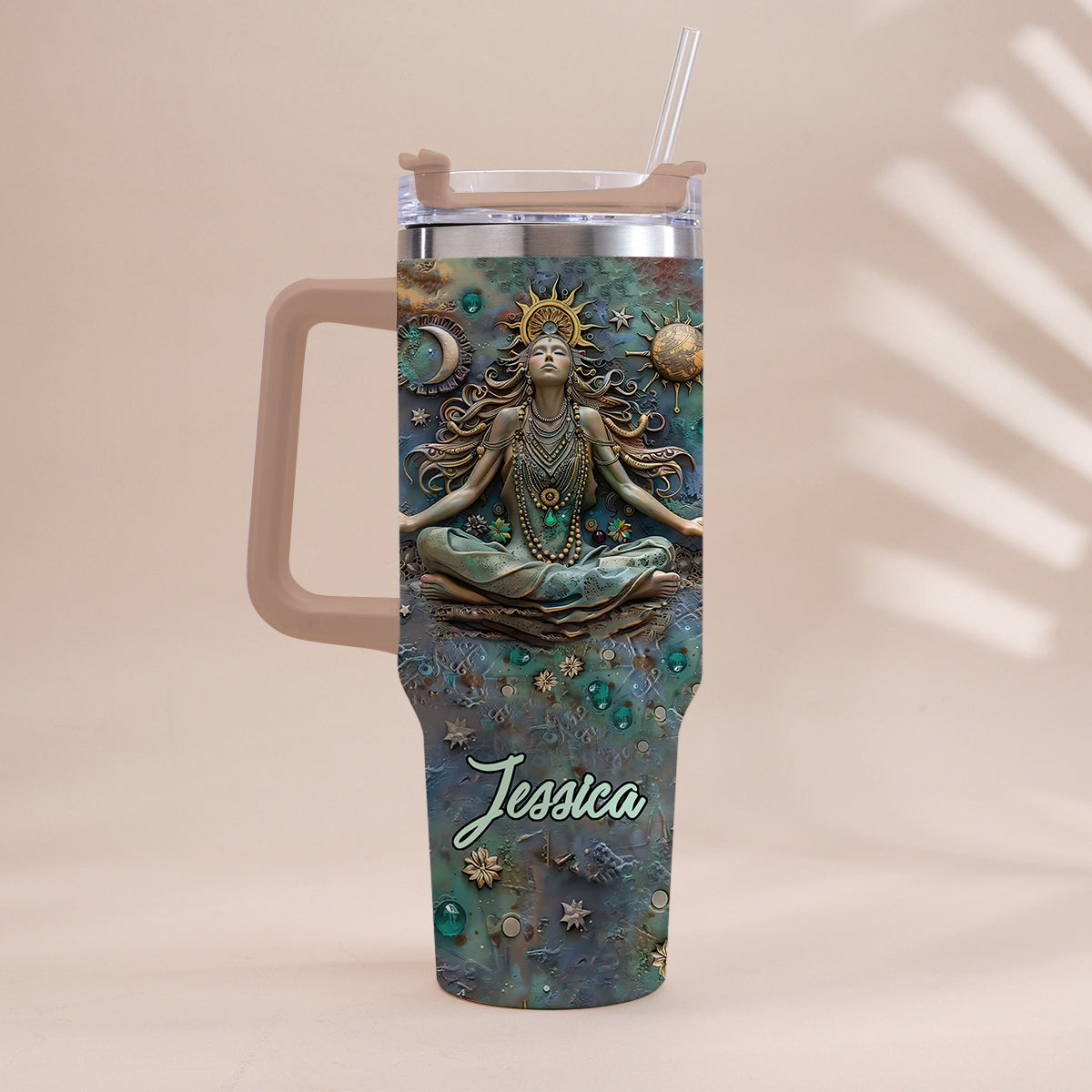 Lose Your Mind Find Your Soul - Personalized Yoga Tumbler With Handle