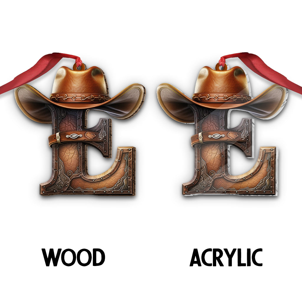 Western Letters - Personalized Ornament