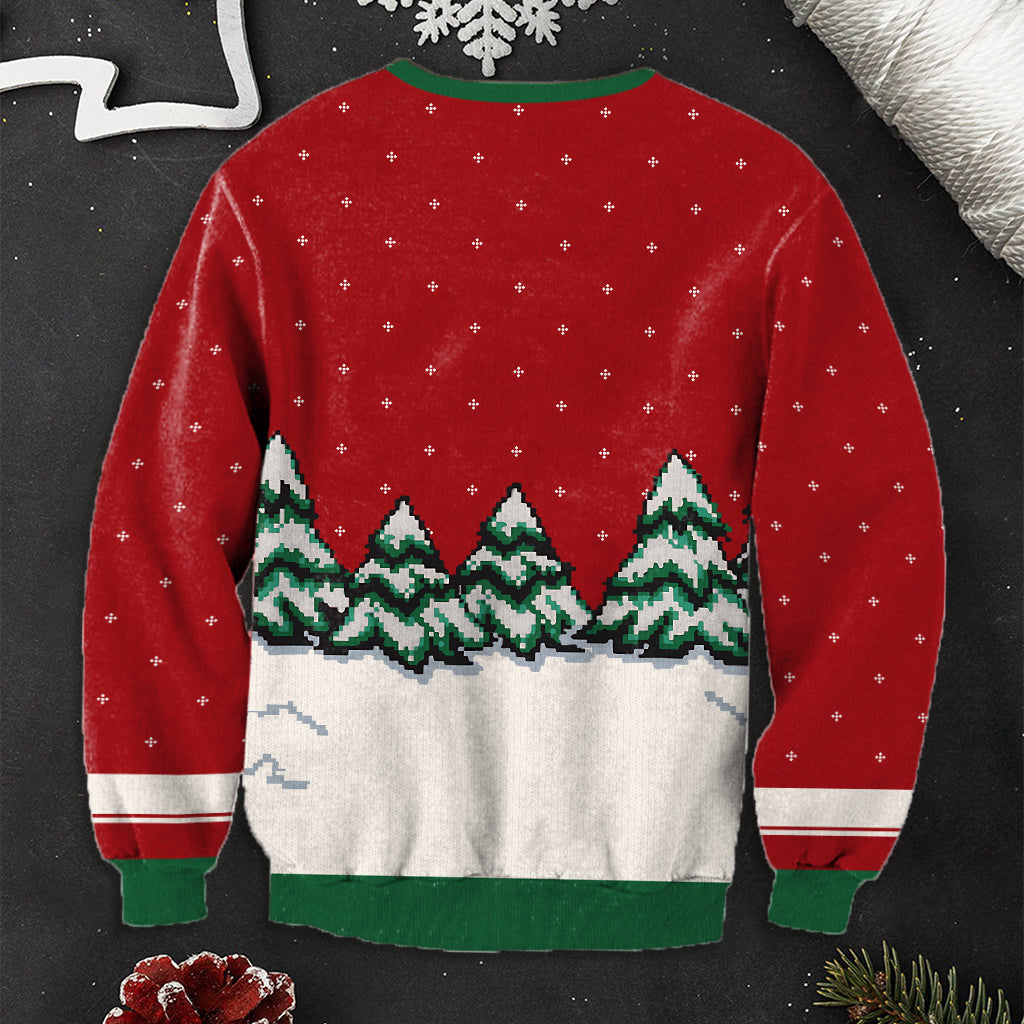 Any Title Cute Elephant - Personalized Grandma Ugly Sweater