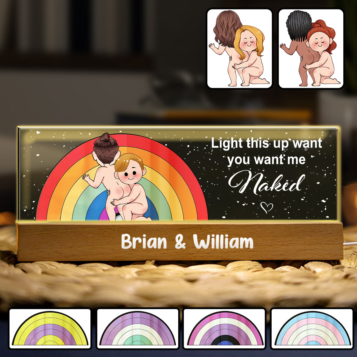 Light This Up - Personalized LGBT Support Custom LED Night Light