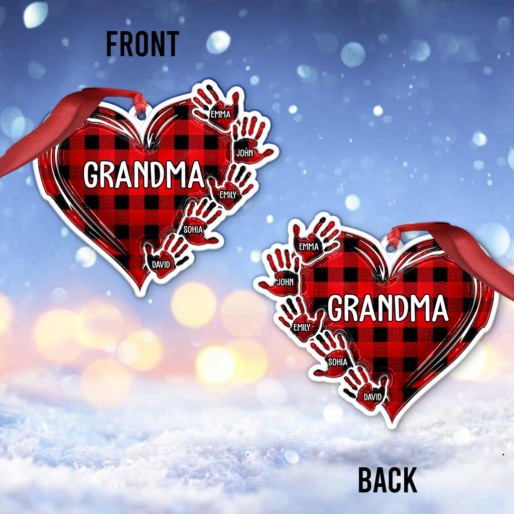 Grandma Nana Mama - Personalized Grandma Custom Shaped Ornament