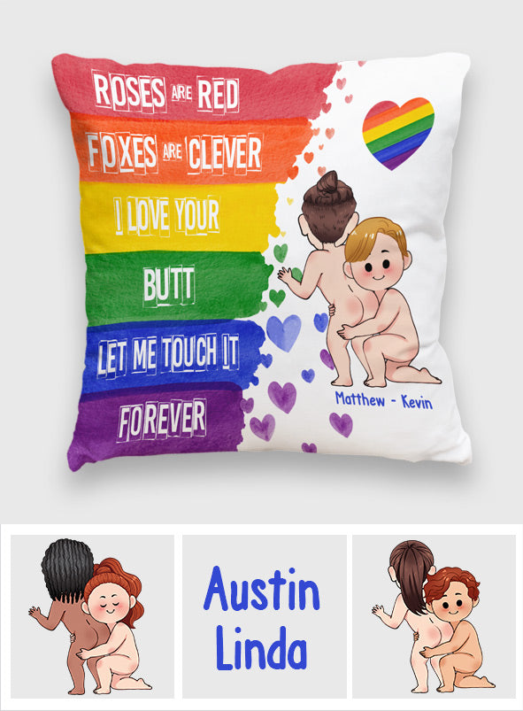 I Like Your Butt - Personalized LGBT Support Throw Pillow