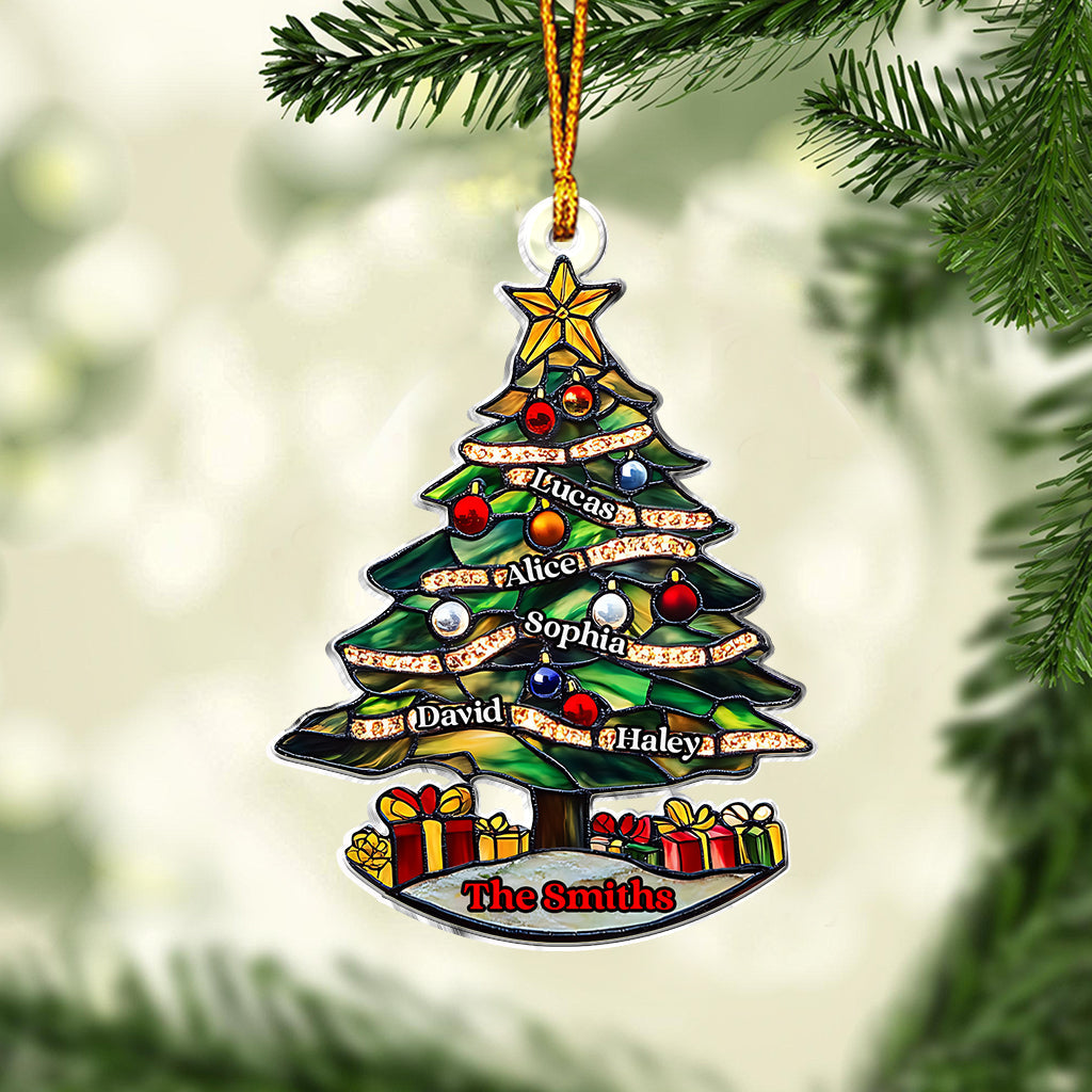 Merry Christmas - Personalized Family Custom Shaped Ornament