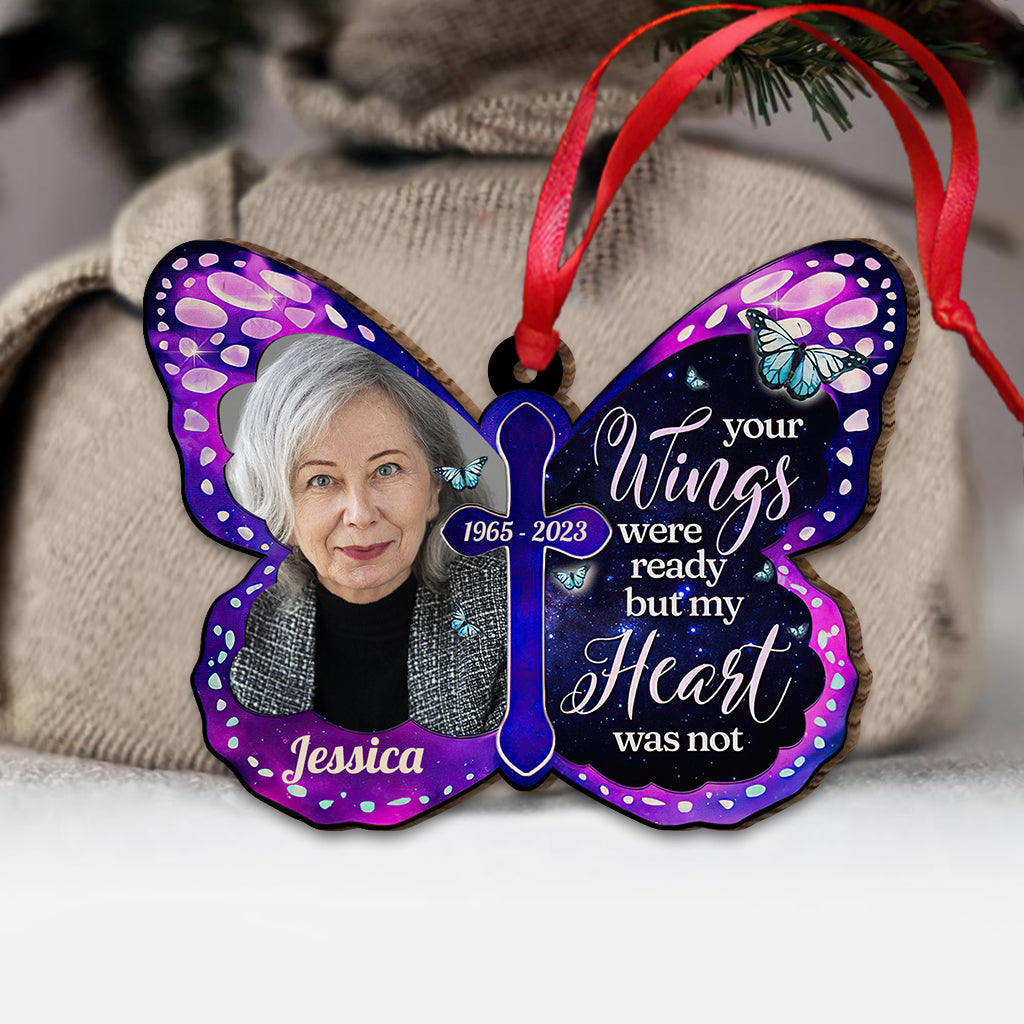 Your Wings Were Ready - Personalized Memorial Ornament