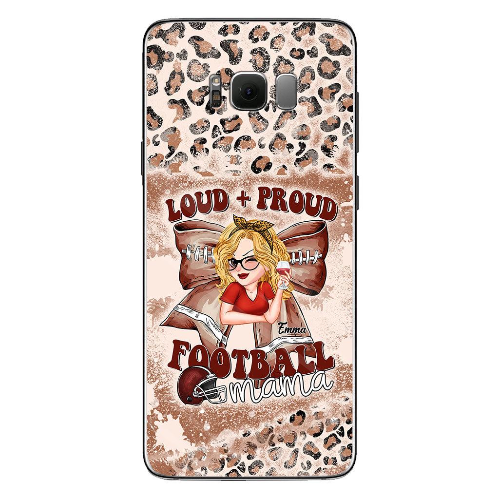 Loud Proud Football Any Title - Personalized Football Clear Phone Case