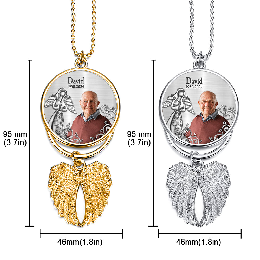 Those We Love Don't Go Away - Personalized Memorial Wings Ornament