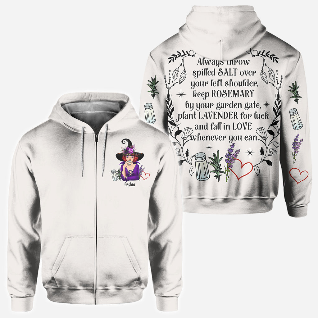 Practical Magic Salt Rosemary Lavender Love - Personalized Witch All Over Shirt