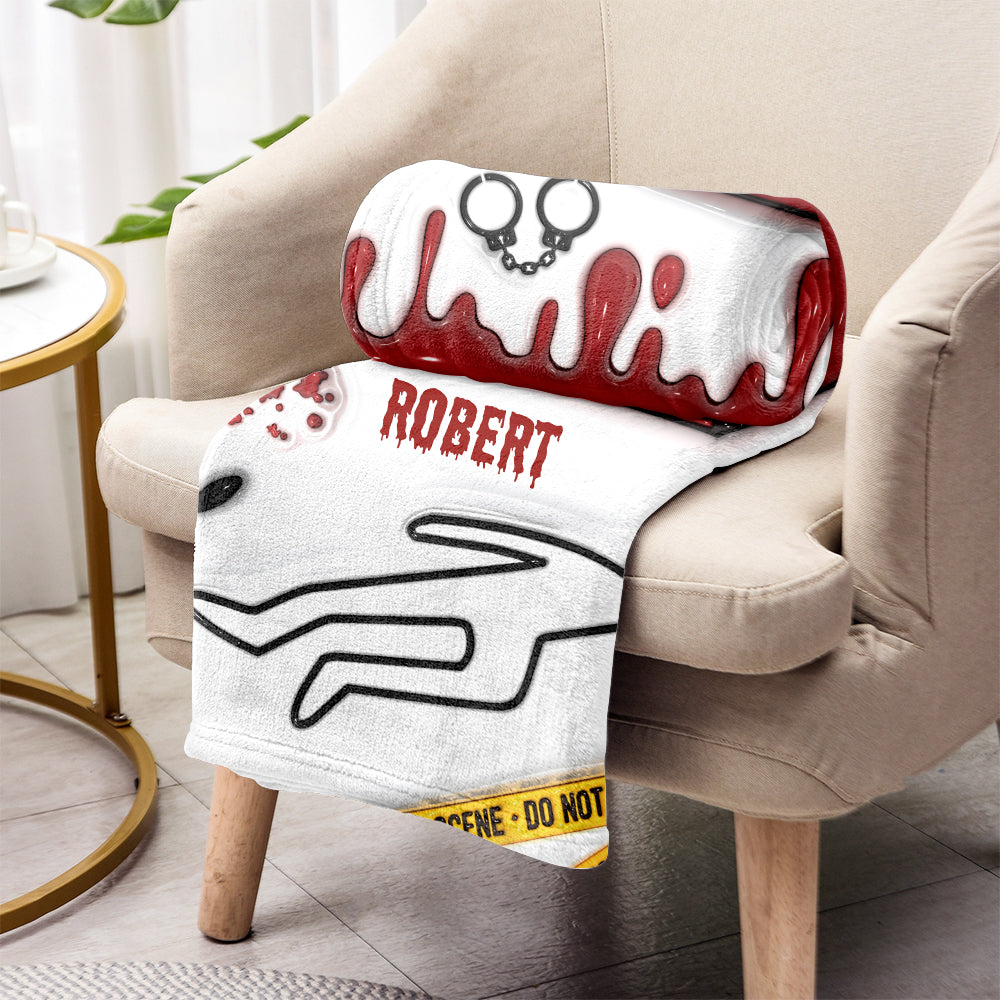 I Fall Asleep For Forensic Files - Personalized Blanket