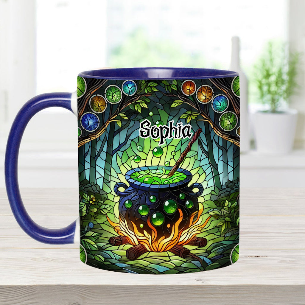 Witch's Cauldron - Personalized Witch Accent Mug