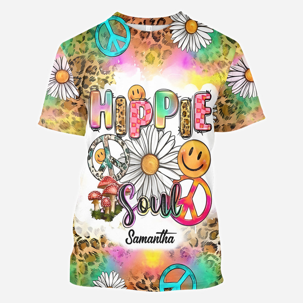Hippie Soul Western Style - Personalized Hippie All Over Shirt