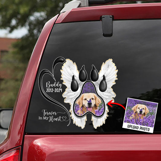 Forever In My Heart - Personalized Dog Decal Die Cut
