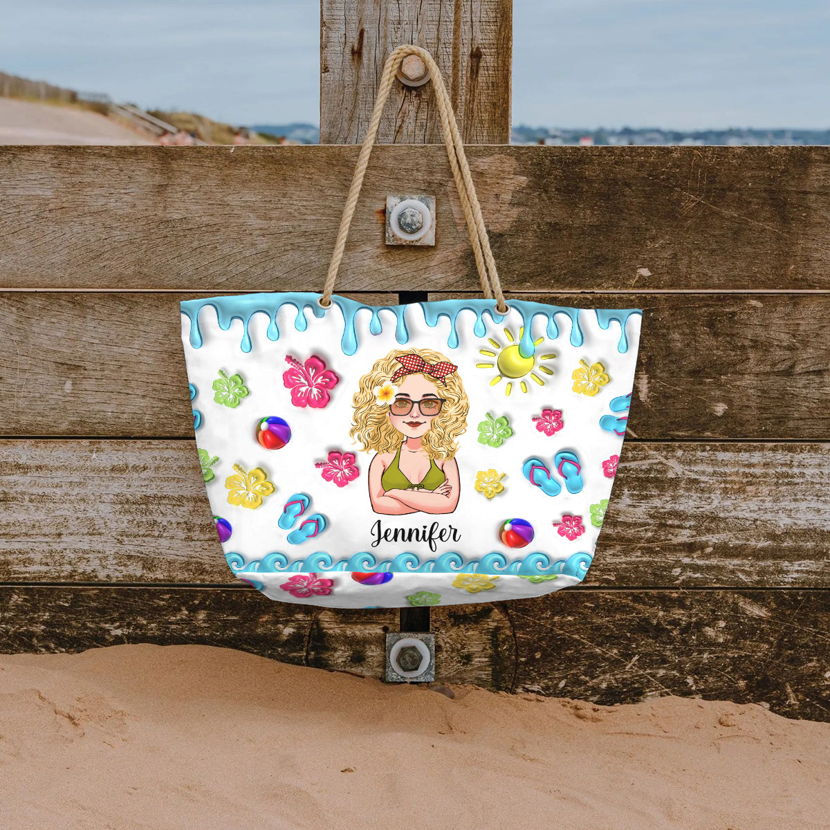 Life Is Better In Summer - Personalized Sea Lover Beach Bag