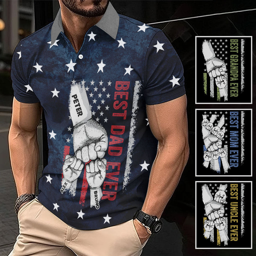 Best Dad Ever - Personalized Father Polo Shirt