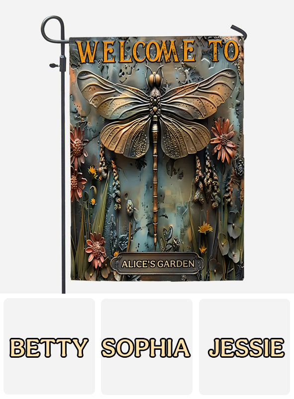 Stunning Dragonfly - Personalized Gardening Garden Flag