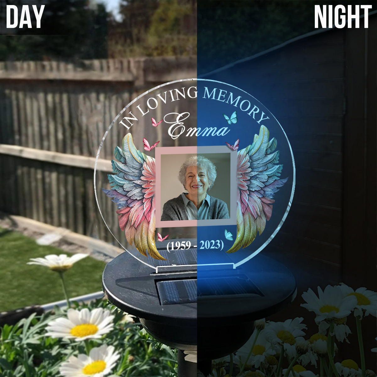 In Loving Memory - Personalized Memorial Garden Solar Light