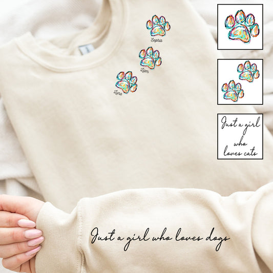 Just A Girl Who Loves Dogs Cats - Personalized Dog All Over Shirt