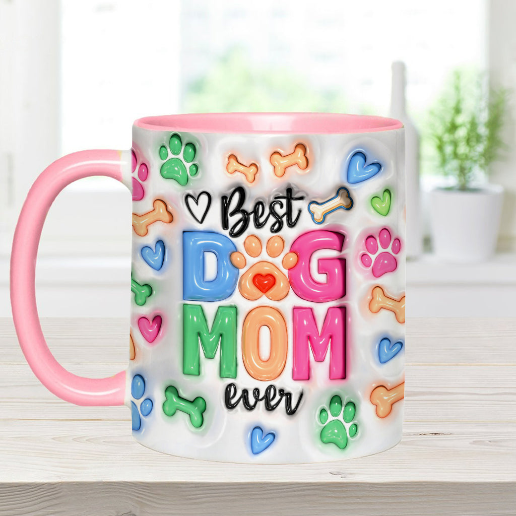 Dog Mom Life - Personalized Dog Accent Mug
