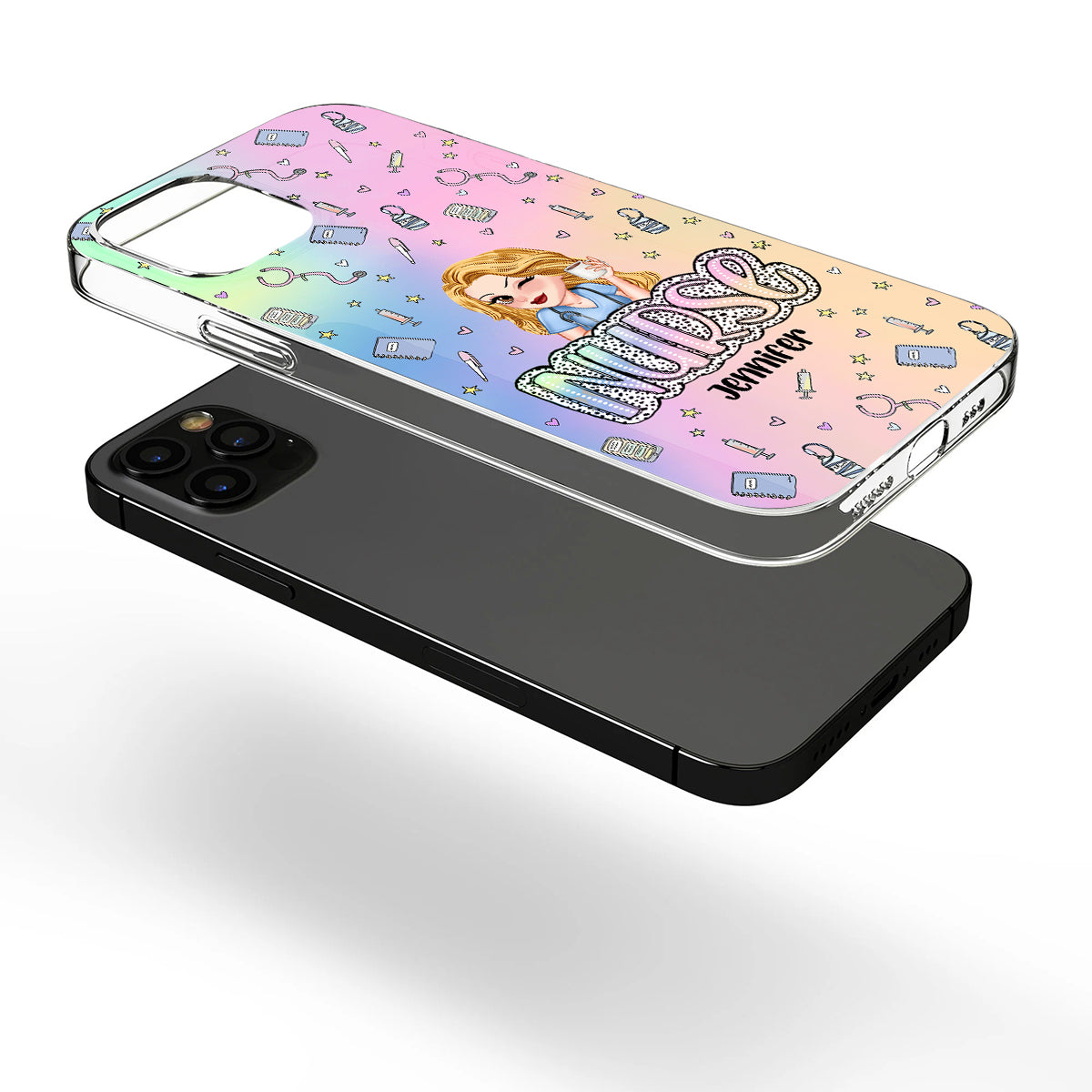 Nurse Life - Personalized Nurse Clear Phone Case