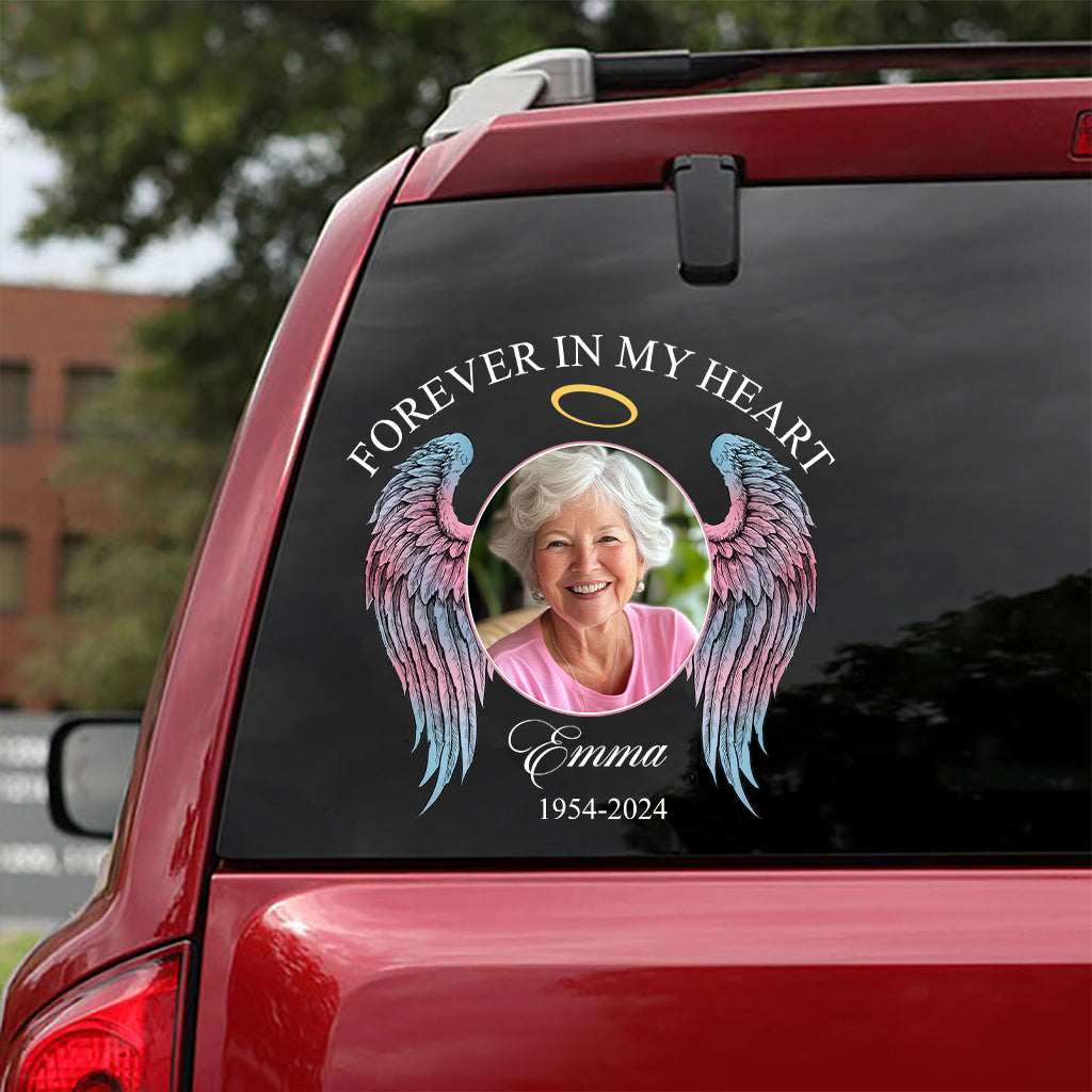 Forever In My Heart - Personalized Memorial Decal Die Cut