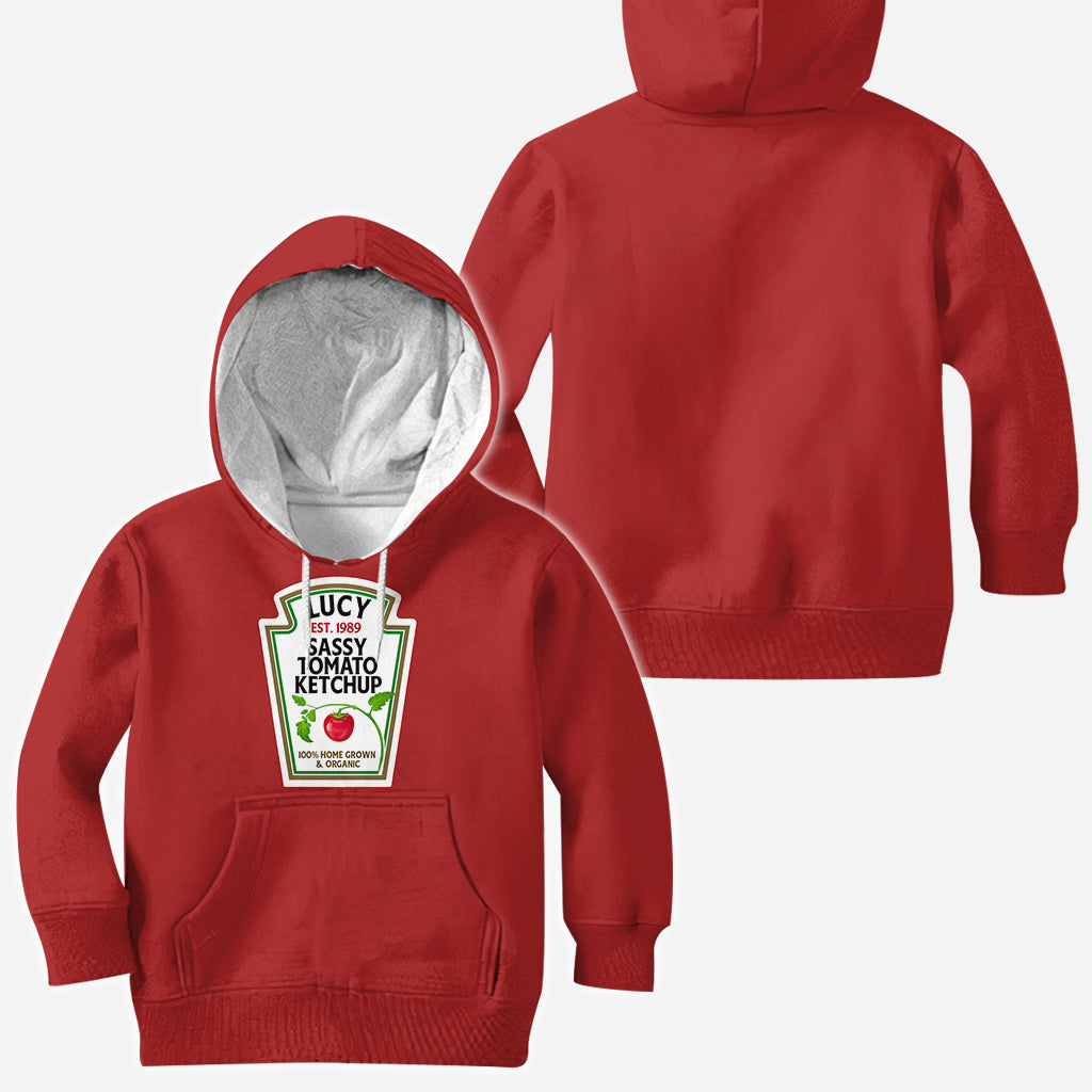 Sassy Ketchup Spicy Mustard Condiment Costume - Personalized Halloween All Over Shirt