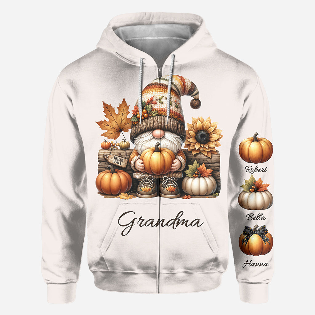 Grandma's Little Pumpkins - Personalized Grandma All Over Shirt
