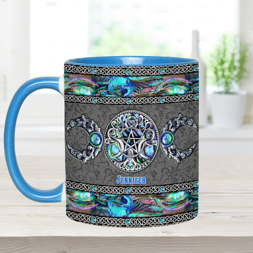 Tripple Moon - Personalized Witch Accent Mug