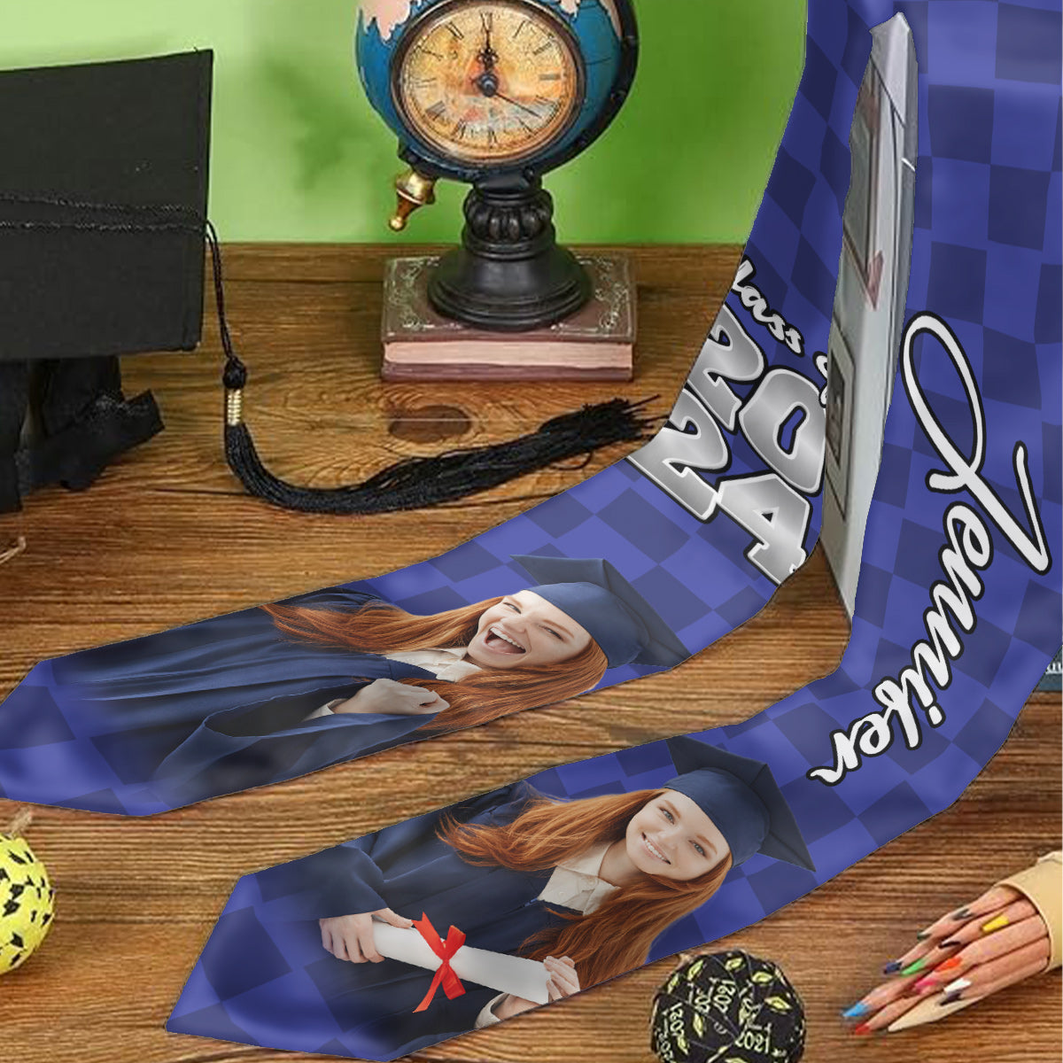 Photo Custom Graduation Stole Sash - Personalized Graduation Graduation Stole