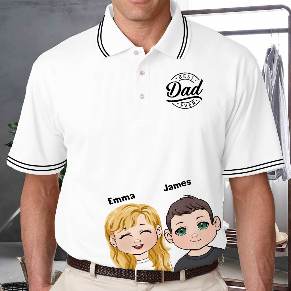 Best Dad Ever - Personalized Father Polo Shirt