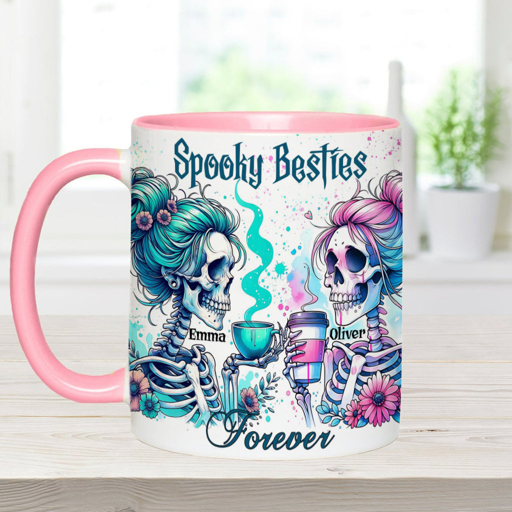Spooky Besties Forever - Personalized Bestie Accent Mug