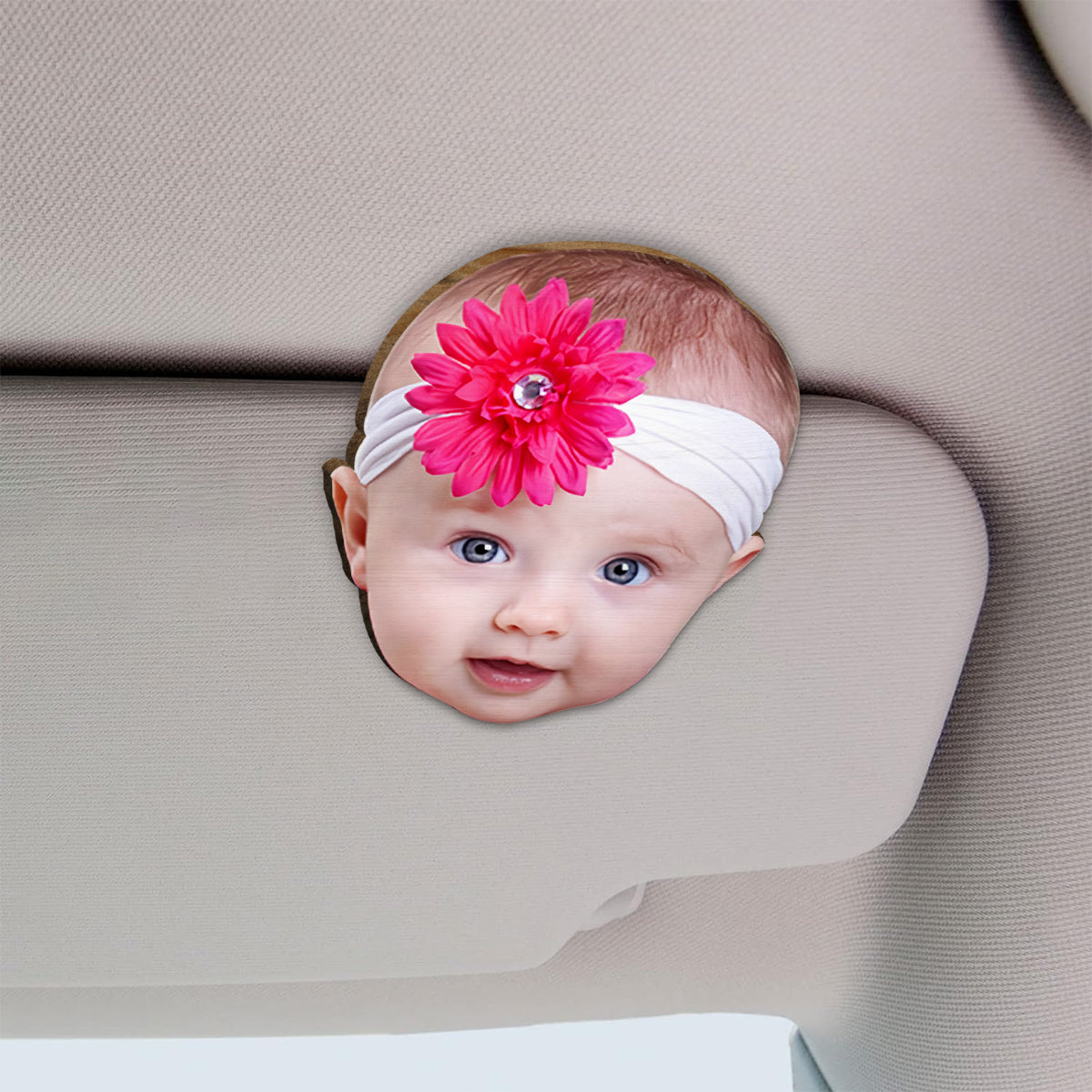 Any Photo - Personalized Shaped Car Visor Clip