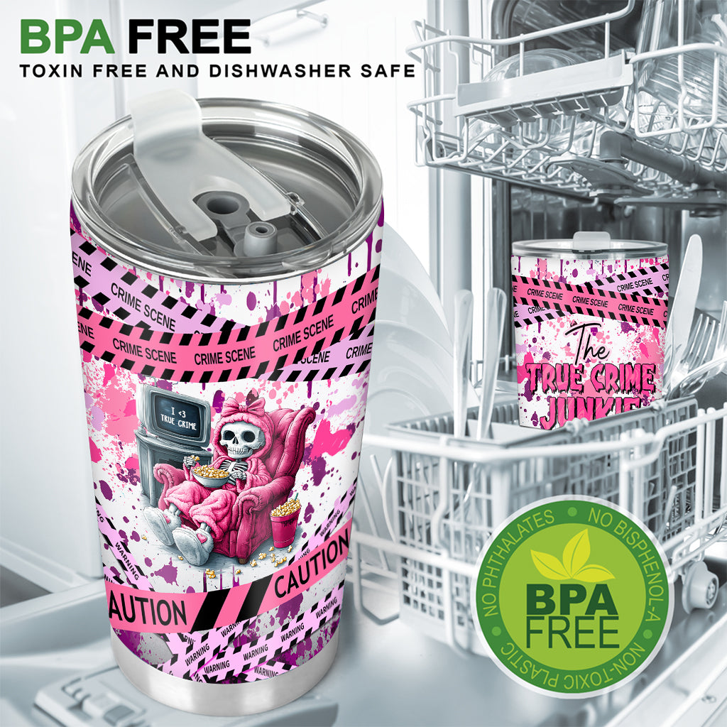 The True Crime Junkie - Personalized Tumbler