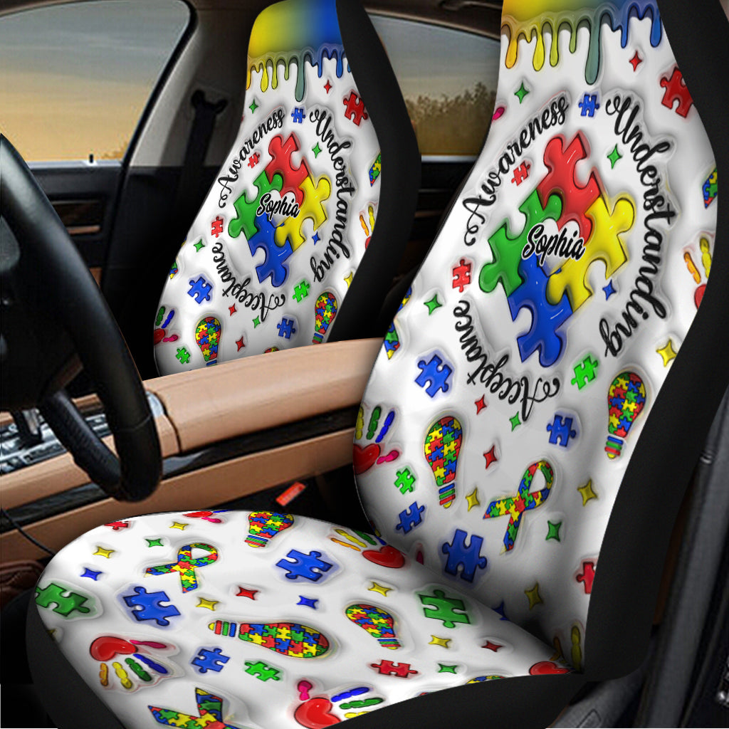 Autism Awareness - Personalized Autism Awareness Seat Covers