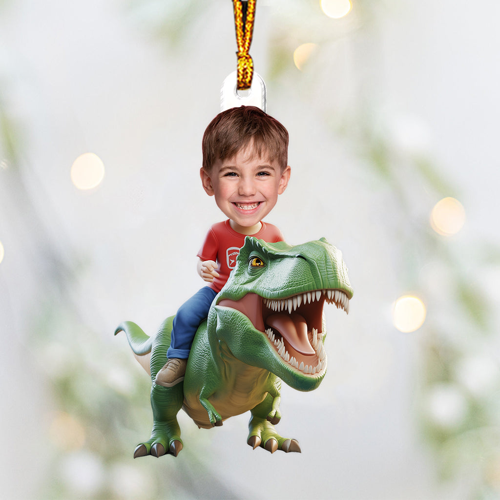 Dinosaurs - Personalized Kid Custom Shaped Ornament