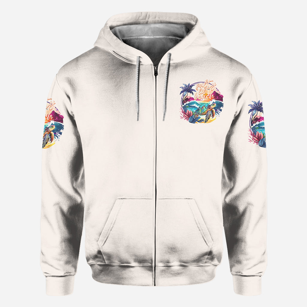 Salty Lil' Beach - Personalized Turtle All Over Shirt