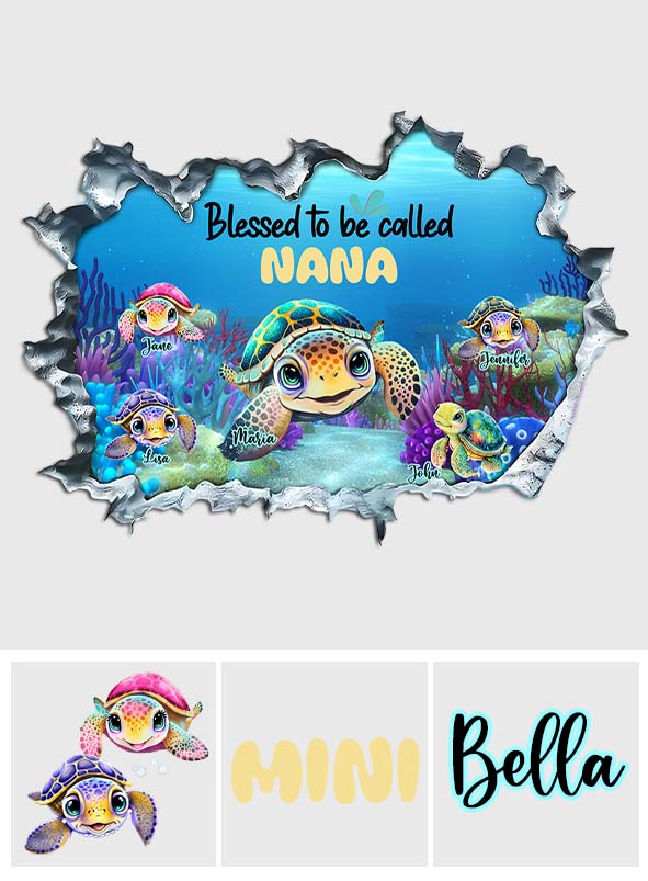 Nana's Aquarius - Personalized Grandma Decal Full