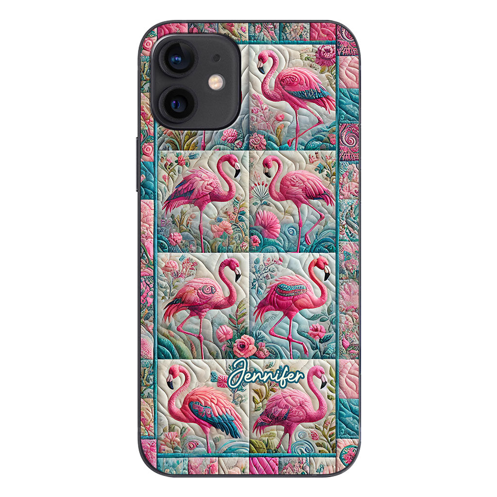 Vintage Flamingo - Personalized Flamingo Phone Case